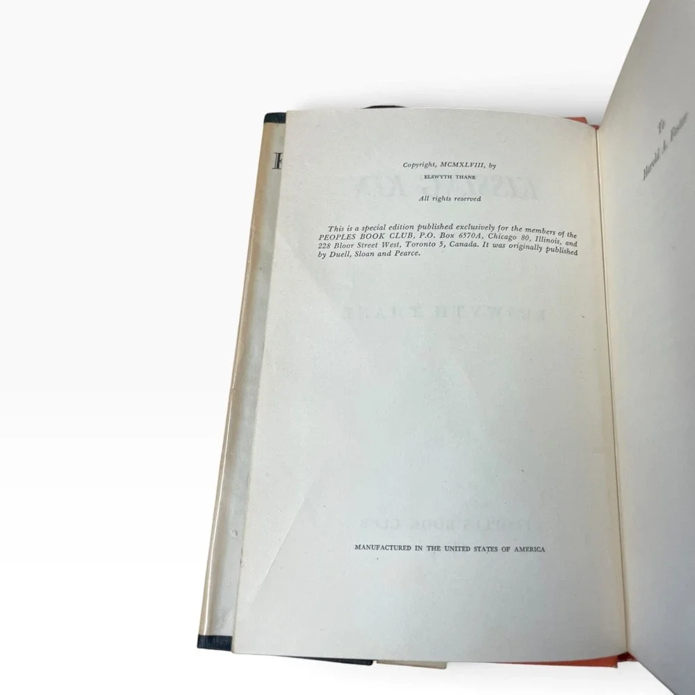 Kissing-Kin by Elswyth Thane 1943 Peoples Book Club Edition Vintage Hardcover